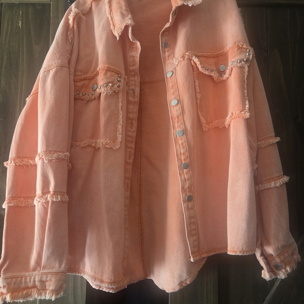Women's Pink Denim Jacket